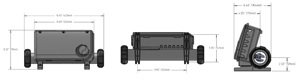 Dimensions Boitier Balboa BP200G1 UX