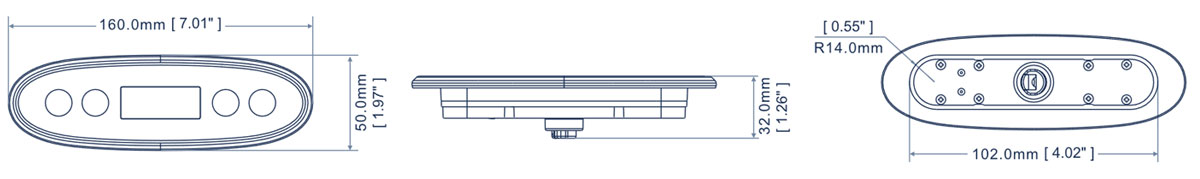 Dimensions Clavier Spa PB557 Joyonway