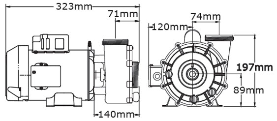 Pompe de circulation Emerson US Motor Sundance Spa / Jacuzzi