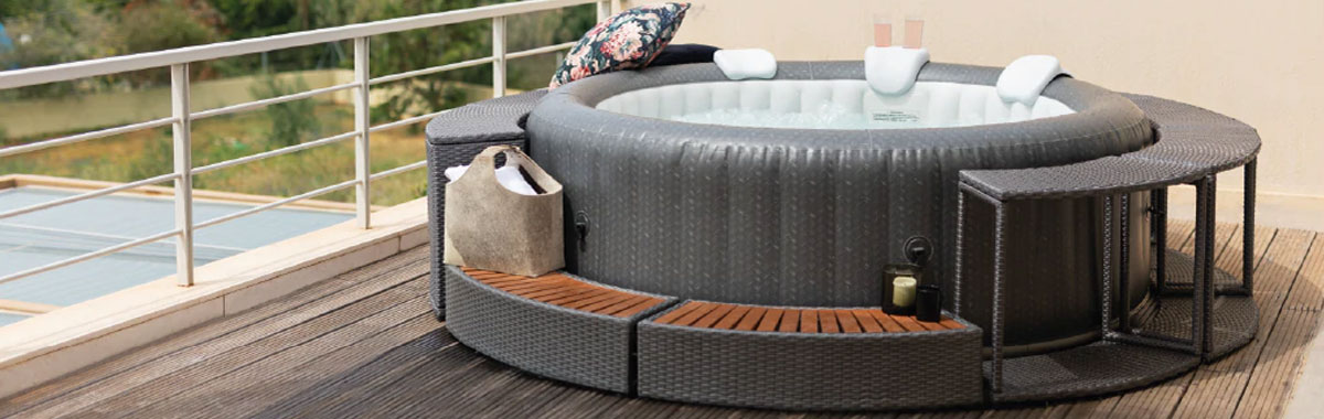 Habillage pour spa gonflable