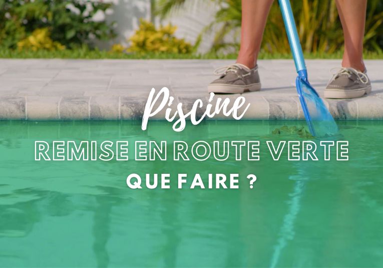 Après un temps d'inactivité, l'eau de piscine devient verte.