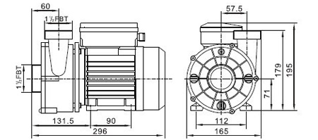 dimensions-pompe-wtc50m