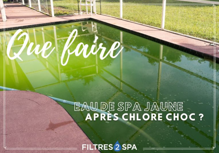 Comment résoudre une eau de piscine jaune après traitement choc au chlore